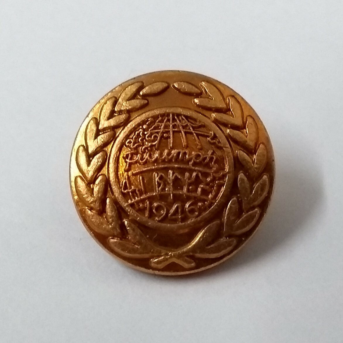 Genuine Vintage Classic British Triumph Car Company 1946 Buttons 1 Pair ASBT133