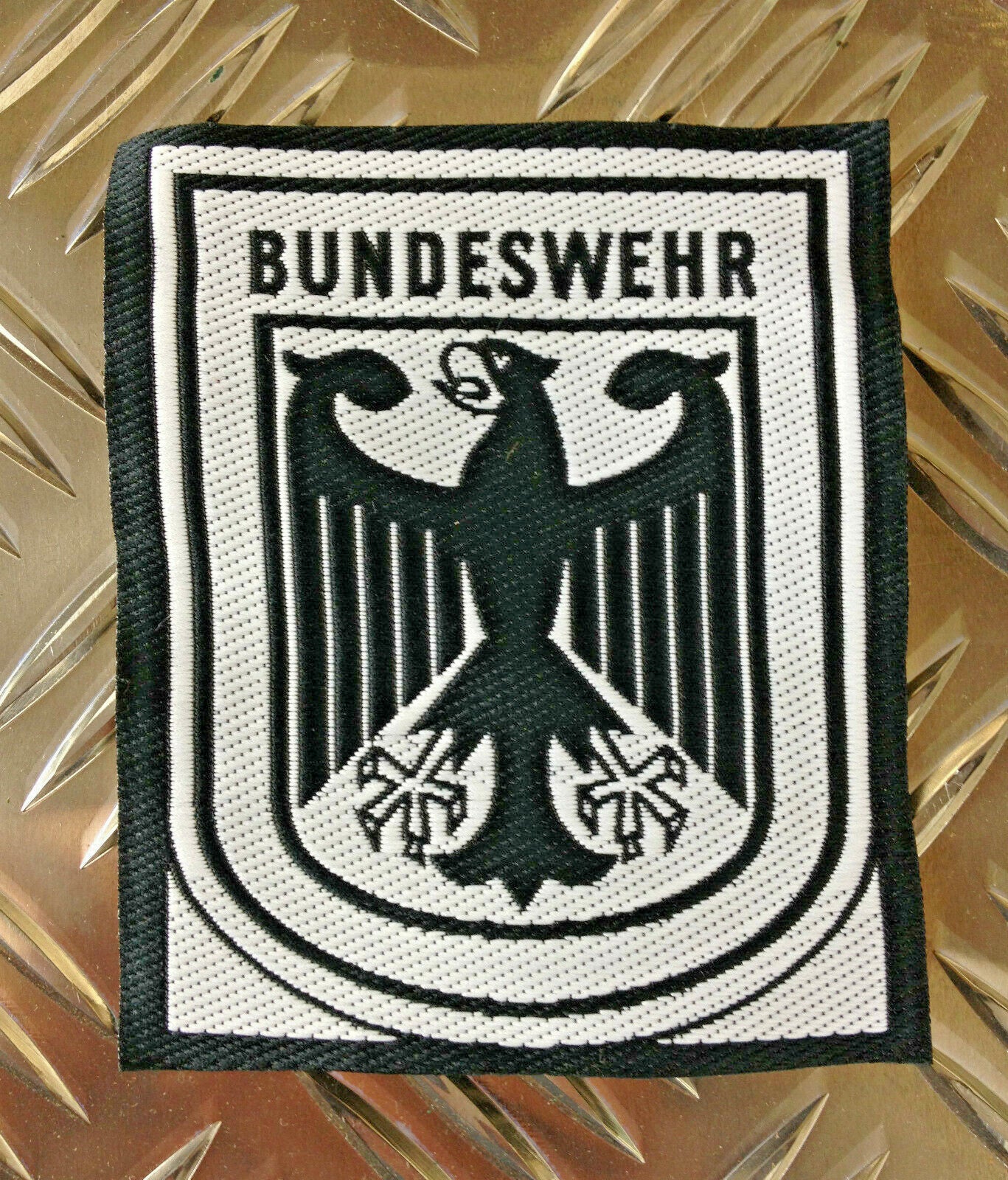 BUNDESWEHR Patch German Army Black and White Insignia. Patches Badges x 50 - NEW