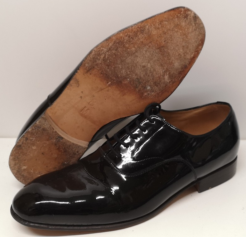 British Patent Leather Service Dress Shoe Size 8M