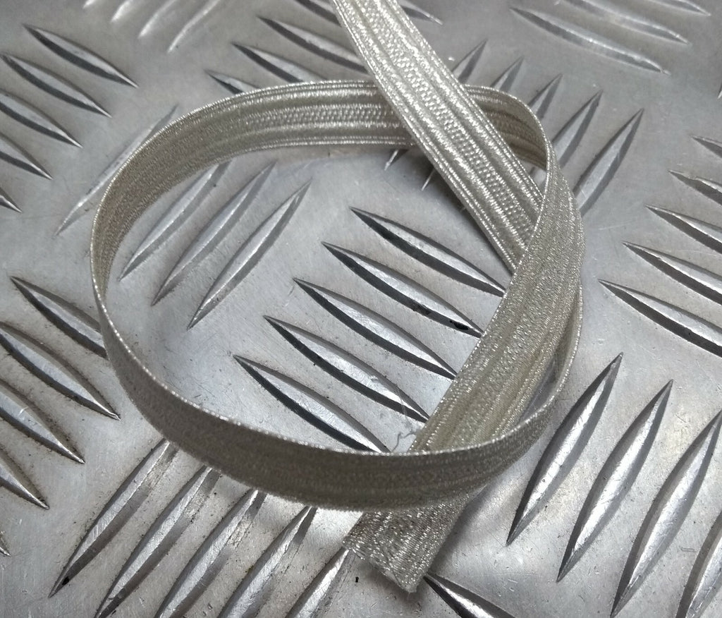 Genuine British Made 10mm Silver Naval Rank Lace Braided Tape RC10