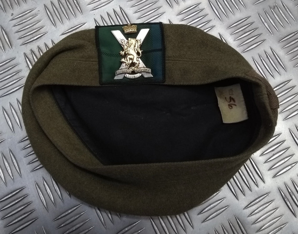 Tam O`Shanter RRS "Royal Regiment of Scotland" With Insignia Badge no Pompom
