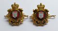 British Army RLC Collar Dogs Offc. Logistics Corps Metal Badges Split Pin
