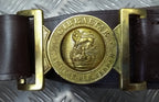 RM Belt Complete British Royal PER MARRE PER TERRAM Buckle