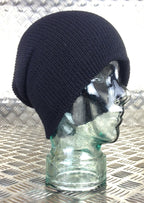 Genuine US Army Black Beanie Hat / Watch Cap 100% Wool - NEW