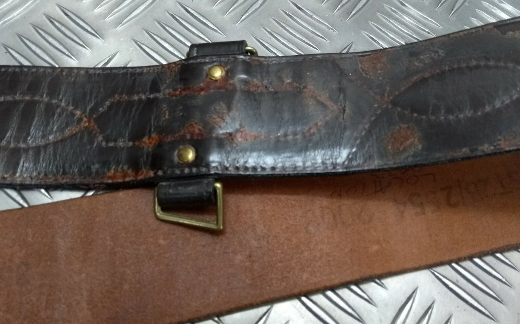 Sam Browne Belt Vintage 1962 British Issue No Shoulder Strap