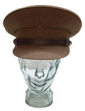 No2 Dress Hat Army Officer Uniform with Brown Chinstrap No Insignia Size 58cm