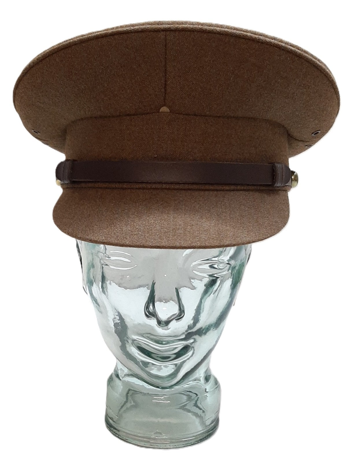 No2 Dress Hat Army Officer Uniform with Brown Chinstrap No Insignia Size 58cm