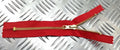 17.5cm Closed End Metal Red Zip Zipper