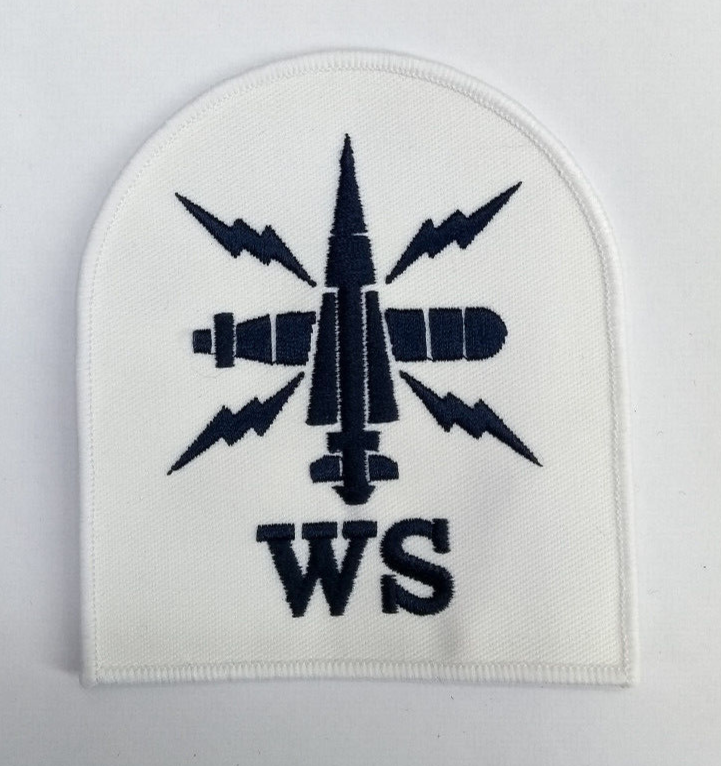 Royal Navy Warfare Specialist (WS) Basic Rate Blue on White Qualification Patch