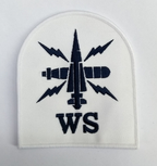 Royal Navy Warfare Specialist (WS) Basic Rate Blue on White Qualification Patch