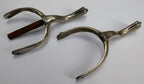 British Spurs Officers Issue & Mess Dress Chrome Swan Neck Incomplete