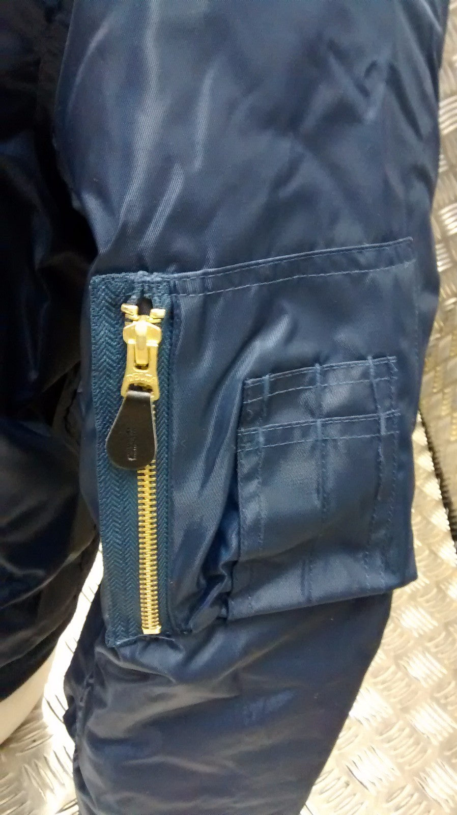 MA1 US Military Style Bomber Jacket Blue - NEW