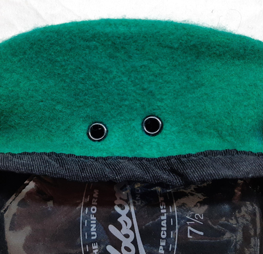 Hobson Beret Light Green With Petersham Rim 100% Wool No Badge 7 1/4