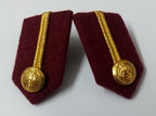 Arab Emirates Gorgets Collar Tabs Gold Braid Detail Senior Officers UAE Buttons