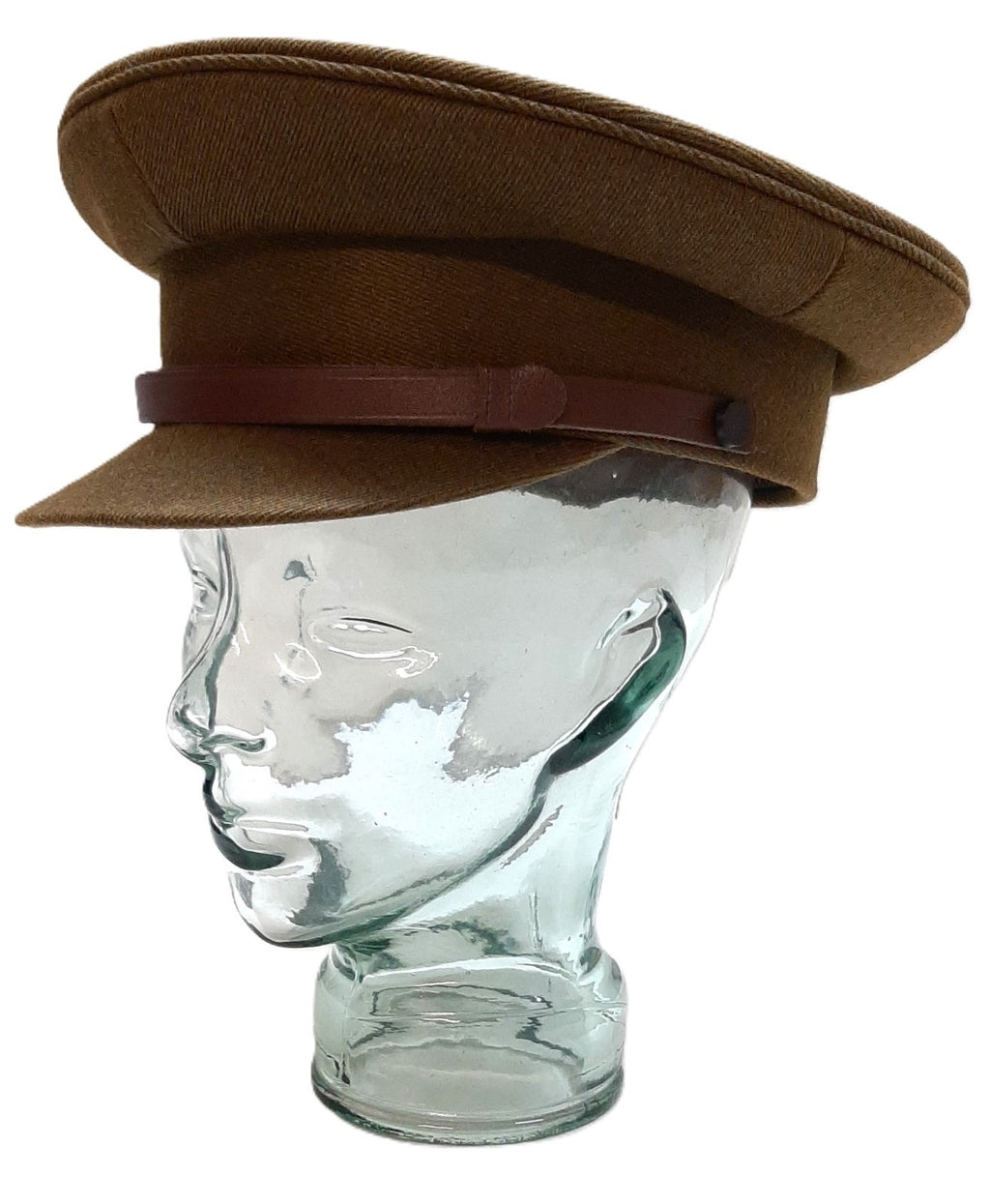 No2 Dress Hat Army Officer Uniform with Brown Chinstrap No Insignia Size 58cm