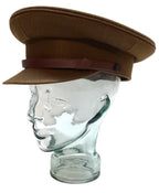 No2 Dress Hat Army Officer Uniform with Brown Chinstrap No Insignia Size 58cm