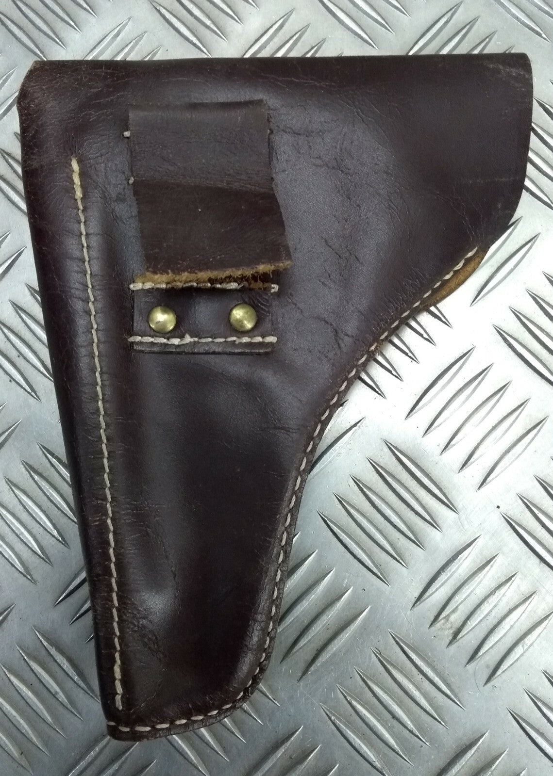Vintage Holster Leather Unknown Pistol Side Arm Holster Faulty