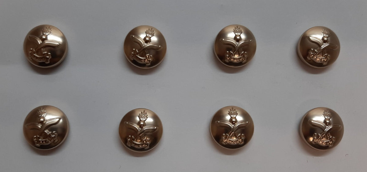 Gurkha Engineers Buttons X8 Small Size 22L Dress British Army "Queens" Insignia