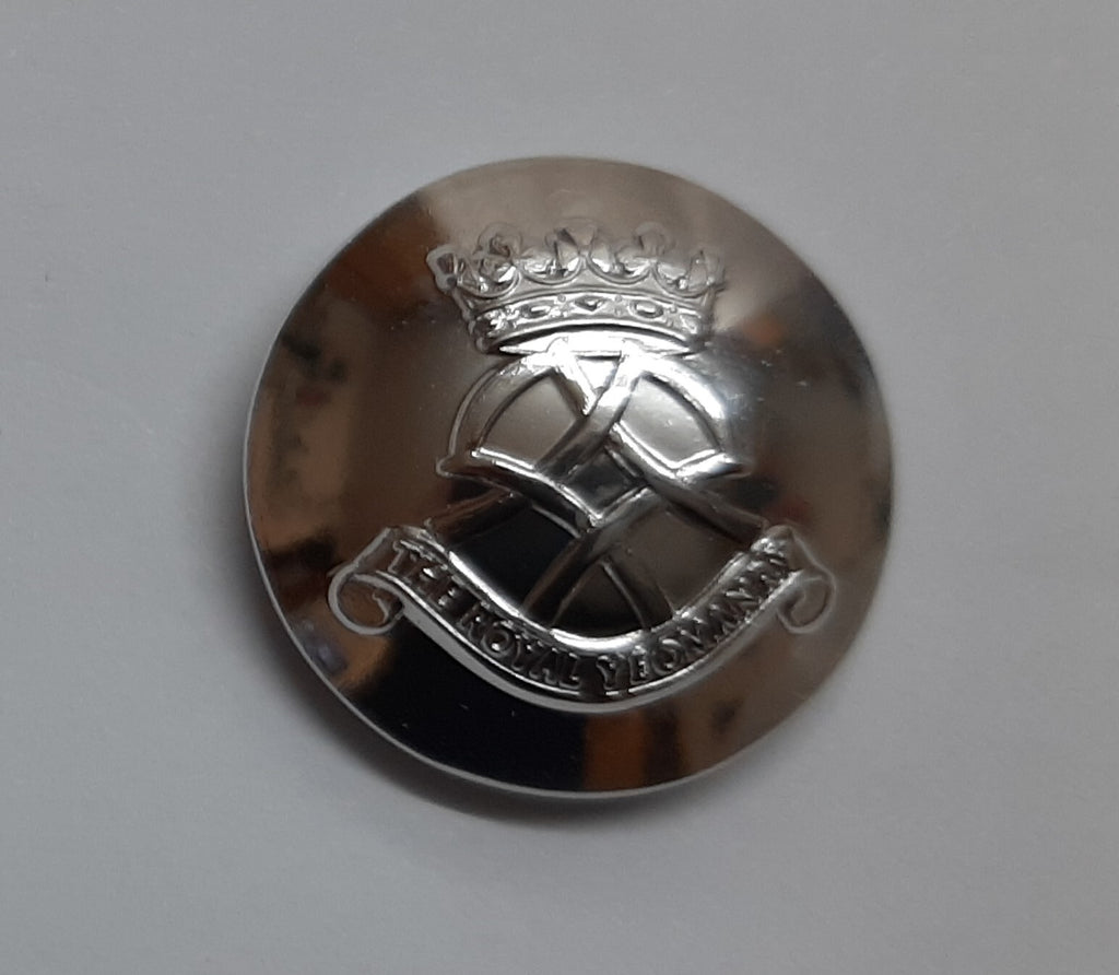 Royal Yeomanry Buttons Cress Size 22L Silver with British Army (RY) Insignia x2
