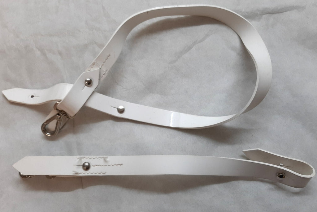 British Slings Long and Short White PVC With Chrome Fittings 22.5mm