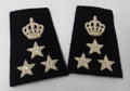 Qatar Winter Slides Shoulder Epaulettes Silver Braided