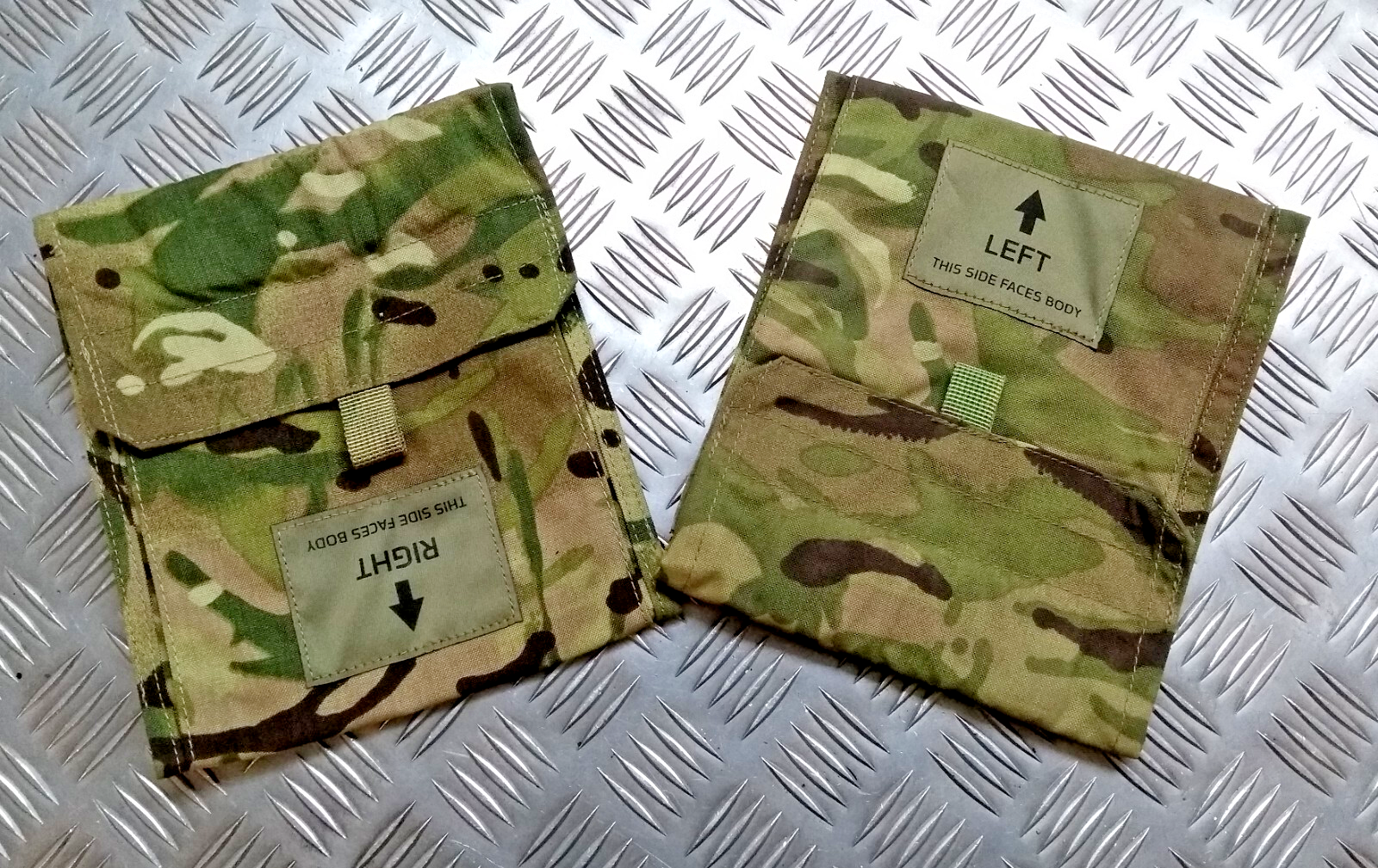 MTP Virtus Webbing System MOLLE Lower Side Protection Pouches Left and Right