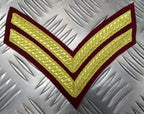 Genuine British Army Issue Parachute KRH Regimental Gold Braided Chevrons