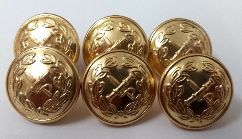 British General Rank Sword & Baton Dress Buttons NEW ASBT118