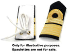 Shoulder Board Laces for OFCs Epaulettes Replacement White Ties 2 Pairs NEW
