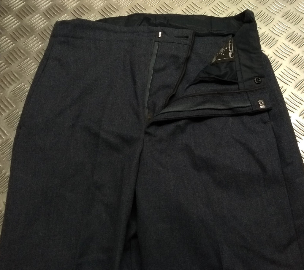 Vintage Trousers RAF Royal Air Force Dress Old Pattern Air Force Blue Grey Colour Waist 34"
