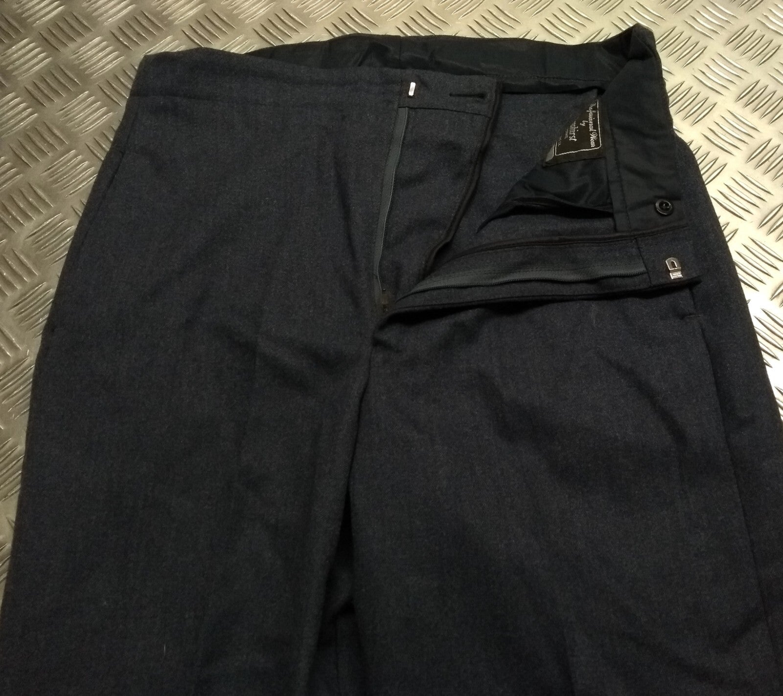Vintage Trousers RAF Royal Air Force Dress Old Pattern Air Force Blue Grey Colour Waist 34"