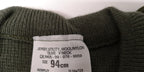Green Wool Utility Jumper / Sweater / Jersey / V-Neck Genuine British
