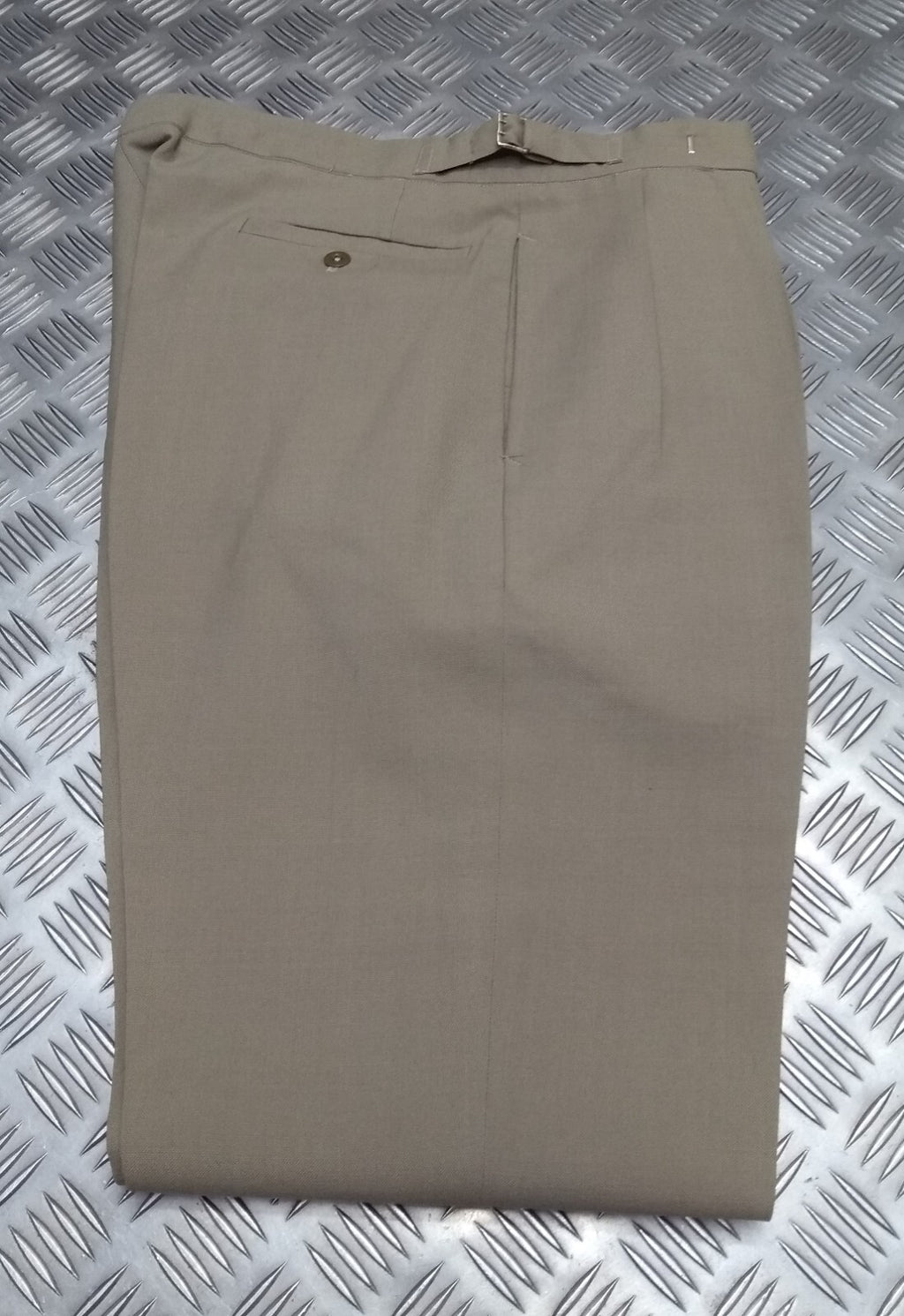Vintage Fawn Trousers British Old Pattern Lightweight Dress Trousers