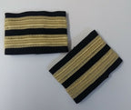 Genuine Vintage Issue Officers Two Bar Braid Shoulder Rank Slide LFS17