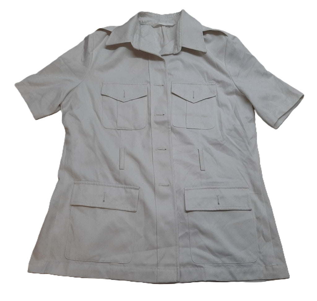 RN Jacket No1 BW White Bush British Ofc & Class 1 Senior Rates No Buttons