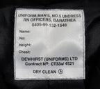 RN Jacket British Naval OFCs Com No5 undress Barathea 8 Button 104 RG