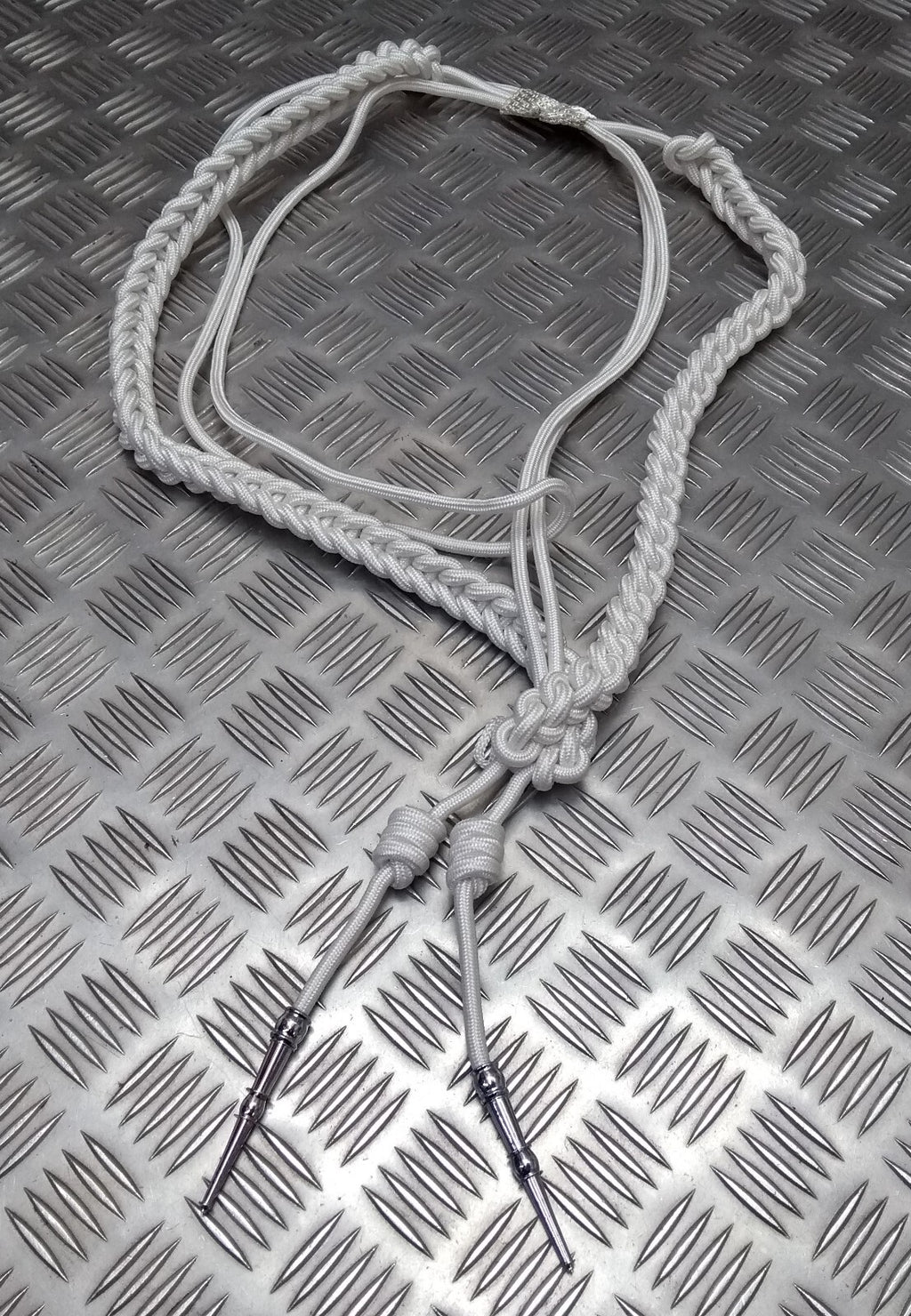 Aiguillette Officers Dress Cord For Ceremonial & Parade Duties Chrome Tip Ends