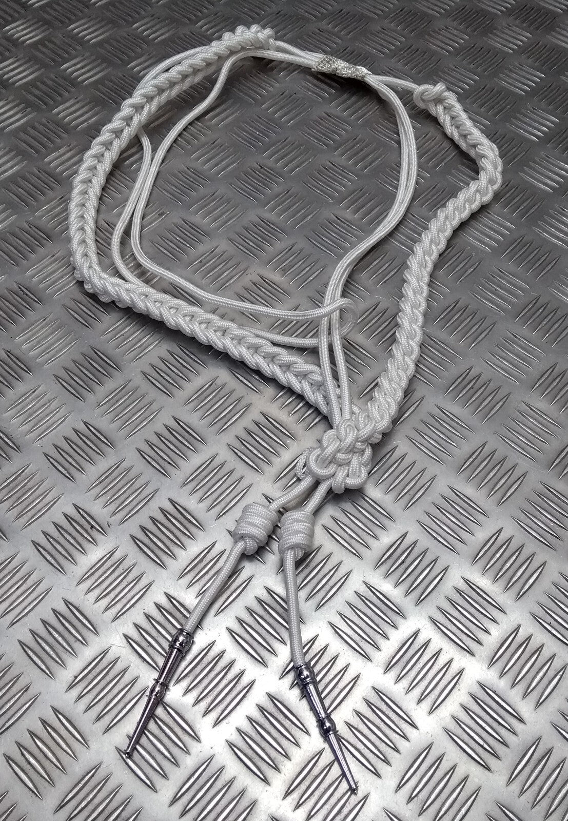 Aiguillette Officers Dress Cord For Ceremonial & Parade Duties Chrome Tip Ends