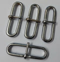 Genuine British Issue 2" Chrome Parade Belt Sliders Adjusters X4 STD121