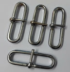 Genuine British Issue 2" Chrome Parade Belt Sliders Adjusters X4 STD121