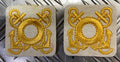 Genuine Navy Naval Embroidered Cross Anchors And Lifebuoy Sew On Patches X 2 NEW