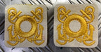 Genuine Navy Naval Embroidered Cross Anchors And Lifebuoy Sew On Patches X 2 NEW