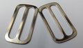 Genuine British Made Chrome Small Belt Strap Slider Adjusters X2 STD128