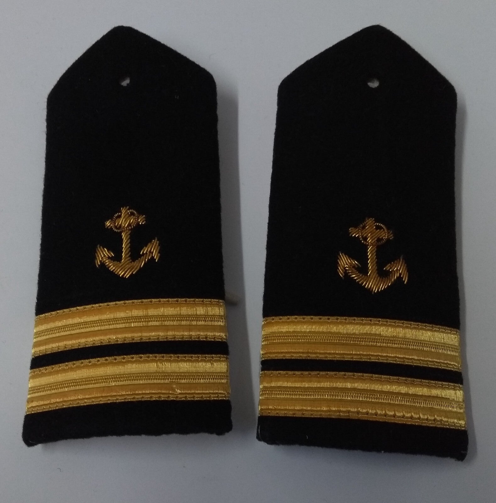 Naval Senior Officers No1 Uniform Shoulder Boards Epaulette Black & Gold Detail
