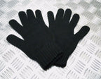 Made In The UK Quality Acrylic Black Gloves With Knitted cuffs - Brand New