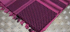 100% Cotton Shemagh / Arab Scarf / Pashmina / Wrap / Sarong. Black on Pink - NEW