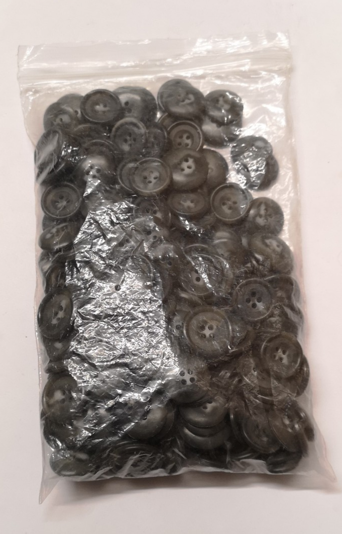 Vintage Style Mixed Size Green Grey Colour Buttons 230g