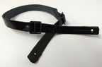 Genuine Issue Black Patent Leather Dress Hat 3/8" Chin Strap