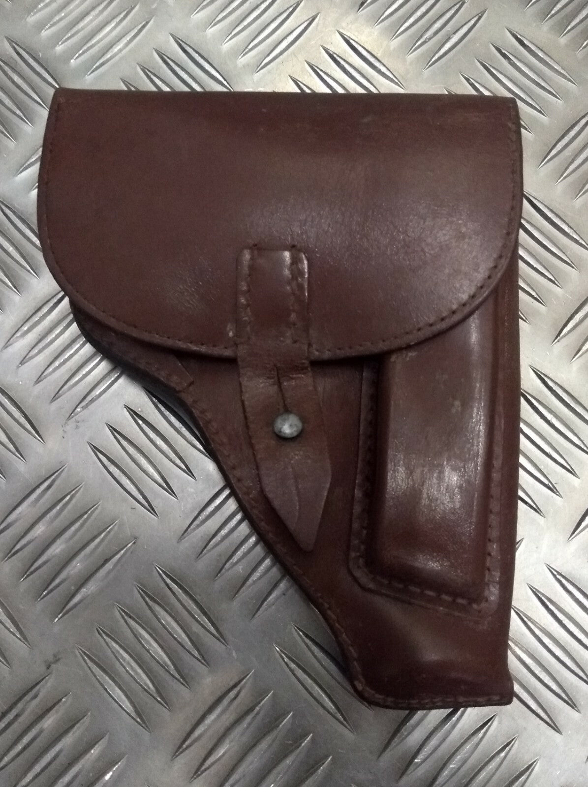 Genuine Vintage Eastern Bloc Tan Leather Unknow Pistol Holster