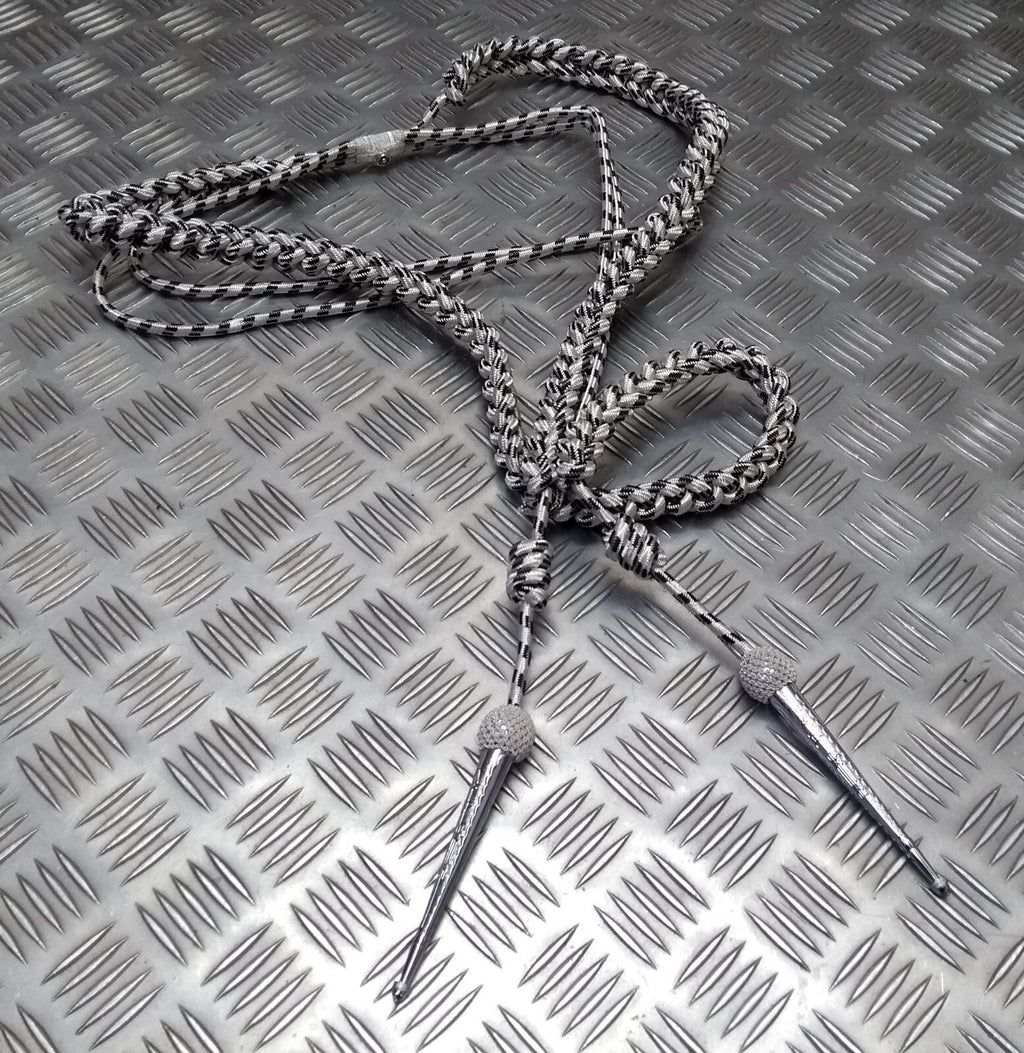Oman Silver Aiguillette Senior Officer Blue Fleck Ceremonial UK Made